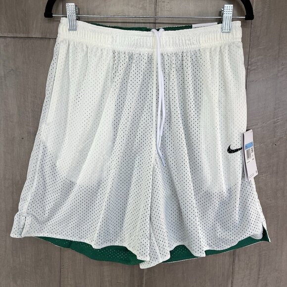 Nike Authentics Reversible Mesh Basketball Shorts White Green Medium FN0671-133 - Picture 1 of 10